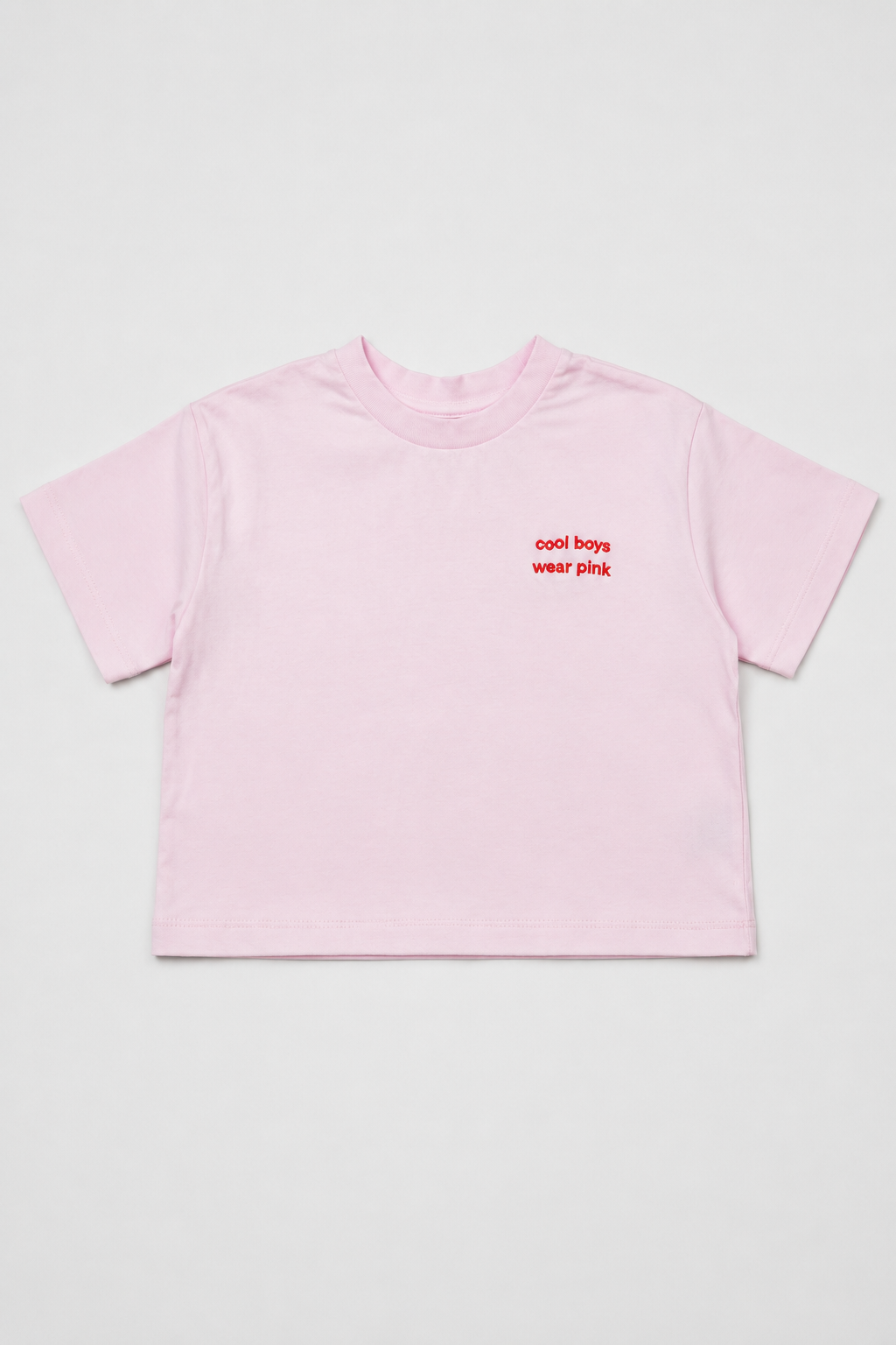 cool boys wear pink tee