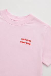 cool boys wear pink tee